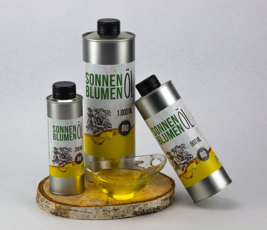Biologisches Sonnenblumenöl